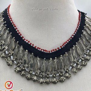 Afghan Tribal Vintage Necklace, Ethnic Afghan Necklace, Kuchi Jewelry
